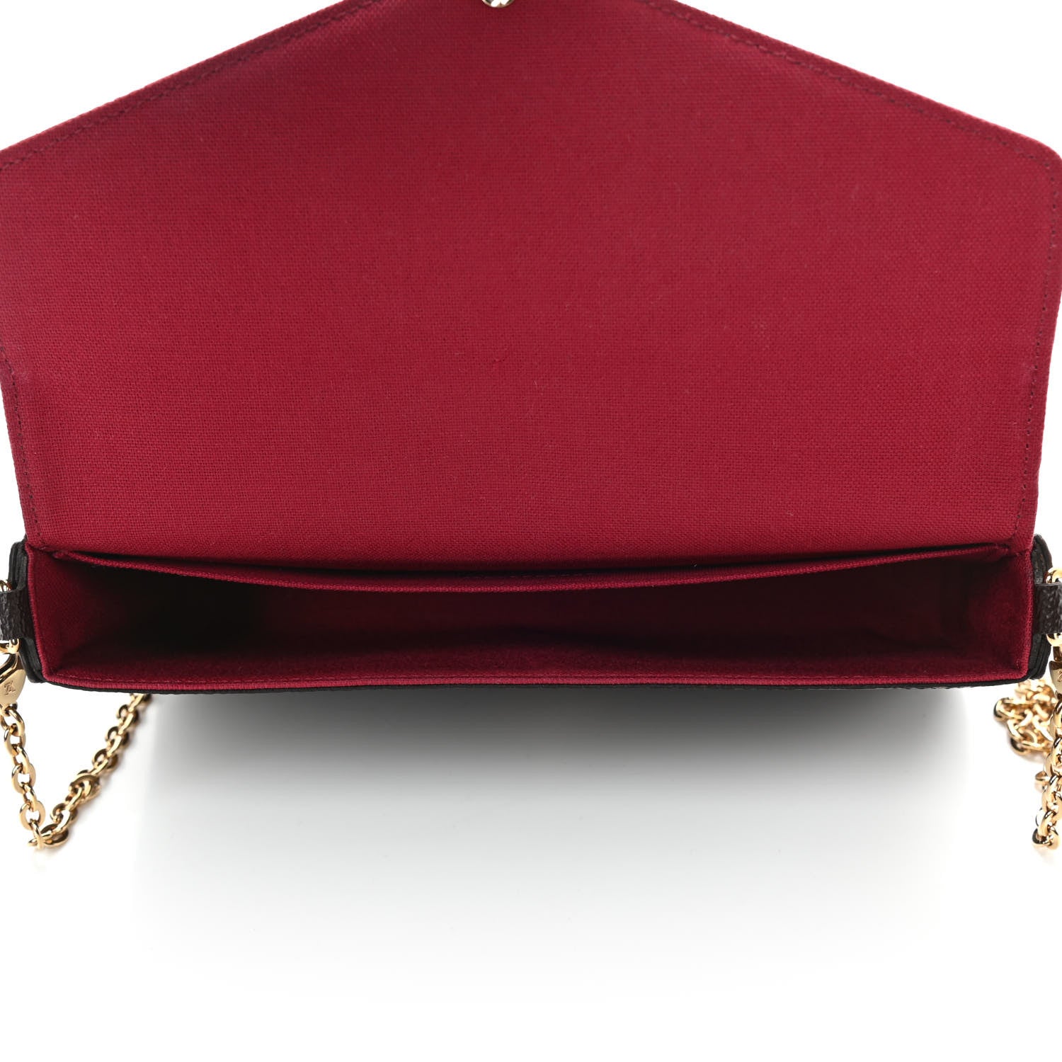 Louis Vuitton Monogram Pochette Felicie Chain Wallet Fuchsia 5 of 5