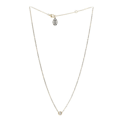 Cartier 18K Yellow Gold Diamond LM D'Amour Pendant Necklace 3 of 5