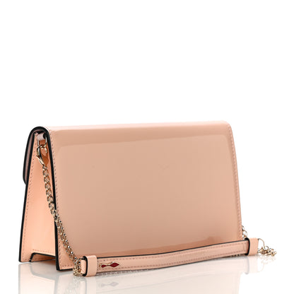 Christian Louboutin Patent Calfskin Loubi54 Crossbody Clutch Nude 3 of 9