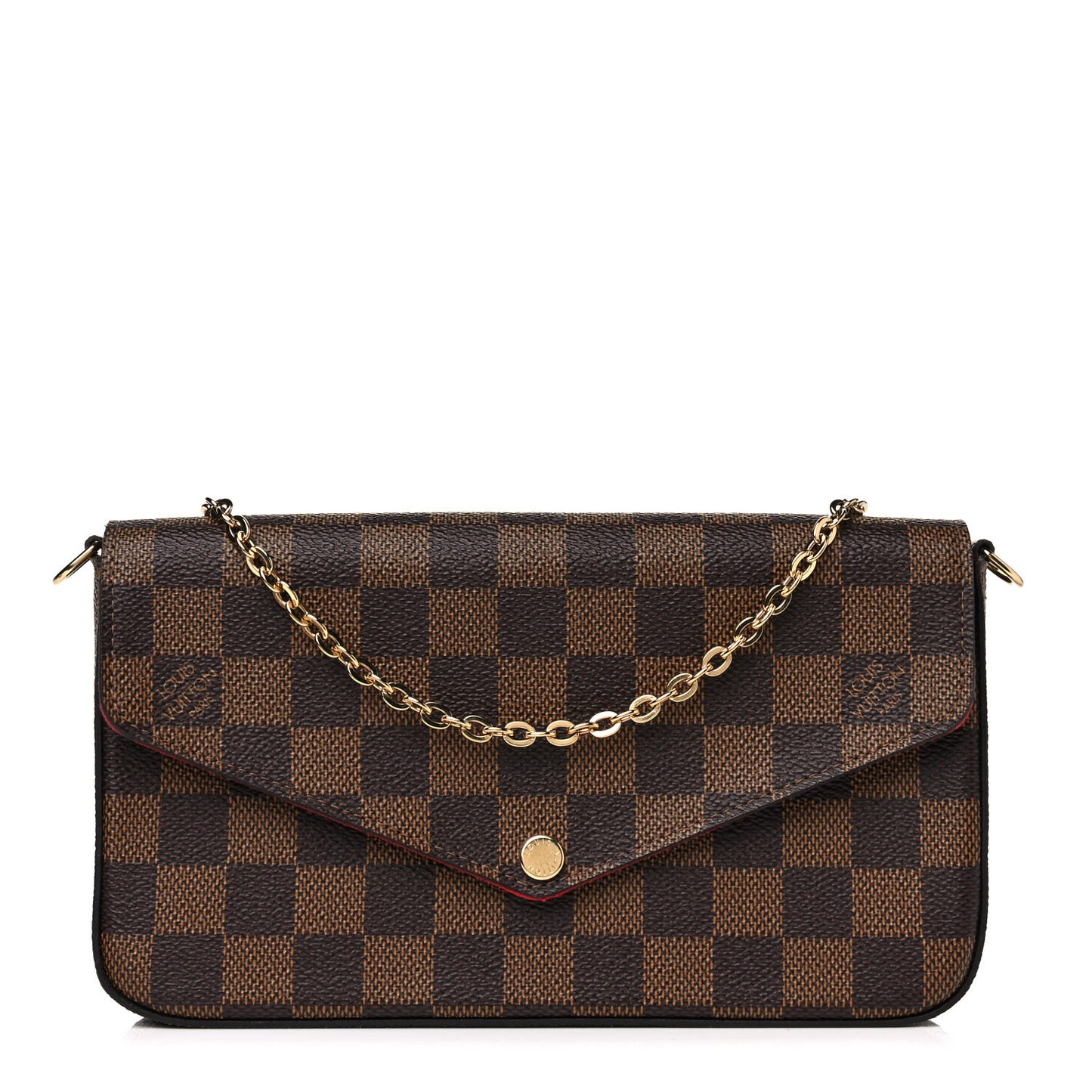 Damier Ebene Pochette Felicie Chain Wallet