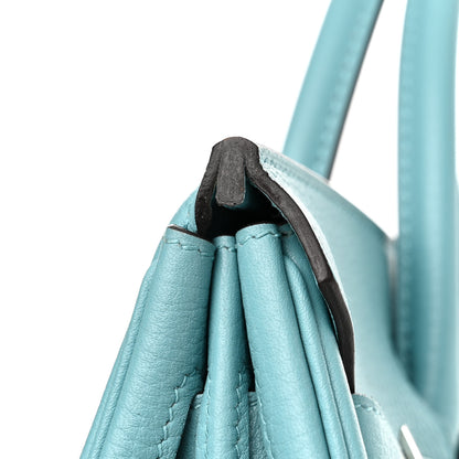 Hermes Taurillon Clemence Birkin 30 Bleu Saint Cyr 13 of 14