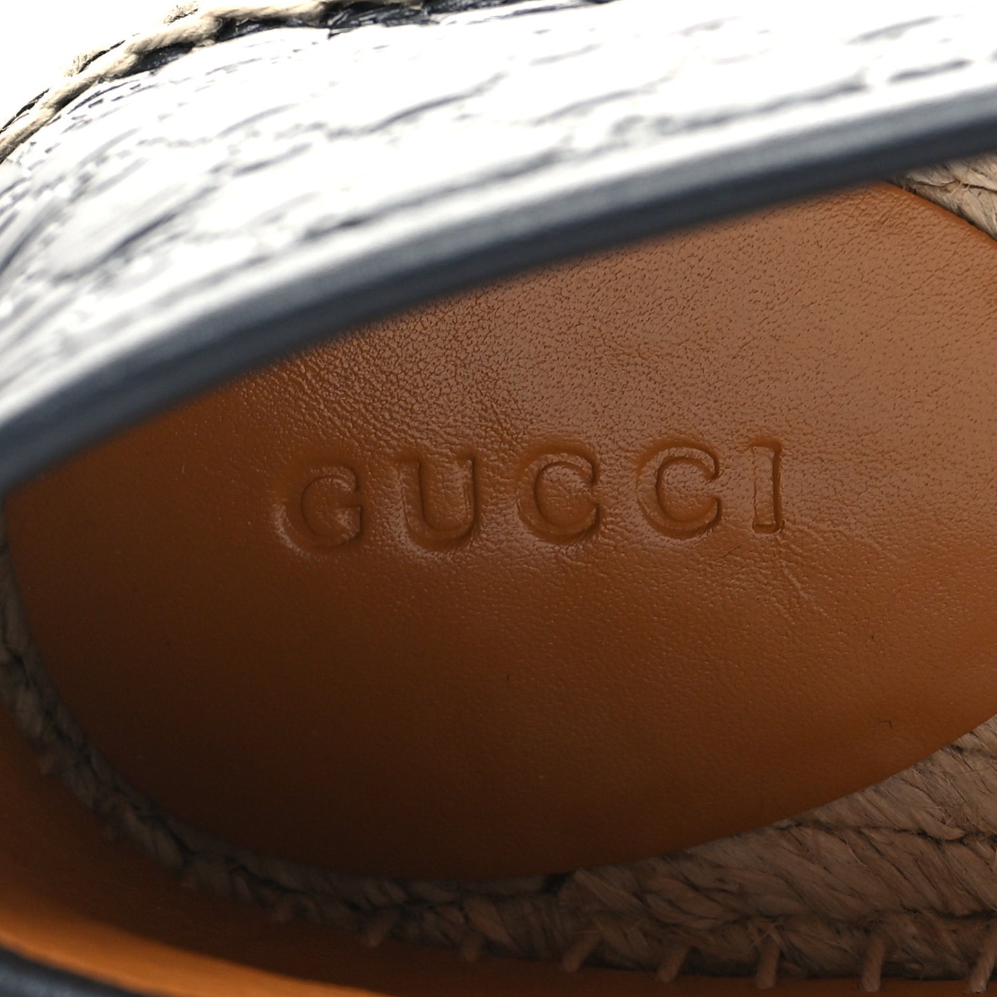 Microguccissima Signature Espadrilles 38 Black