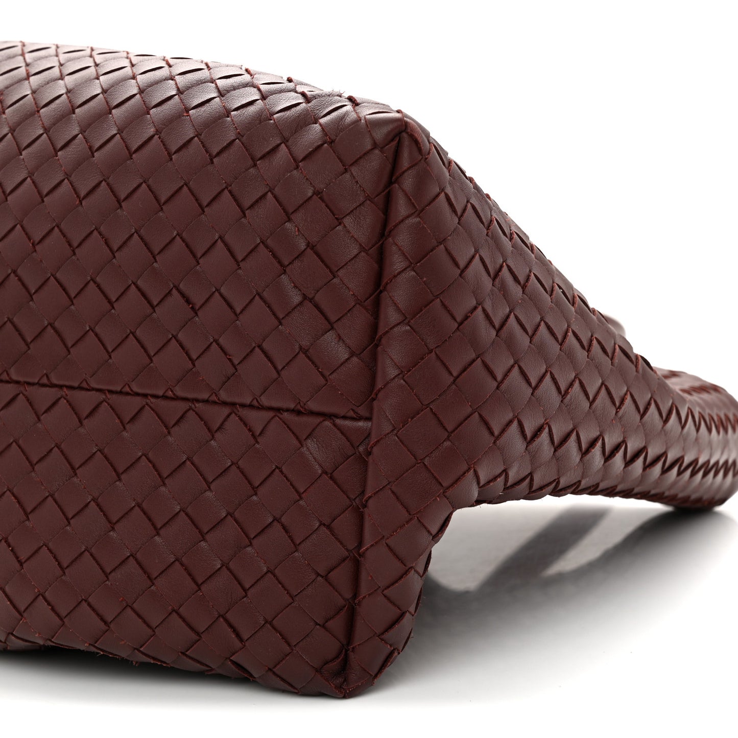 Calfskin Intrecciato Pinacoteca Reversible Tote Madder Brown Lunar
