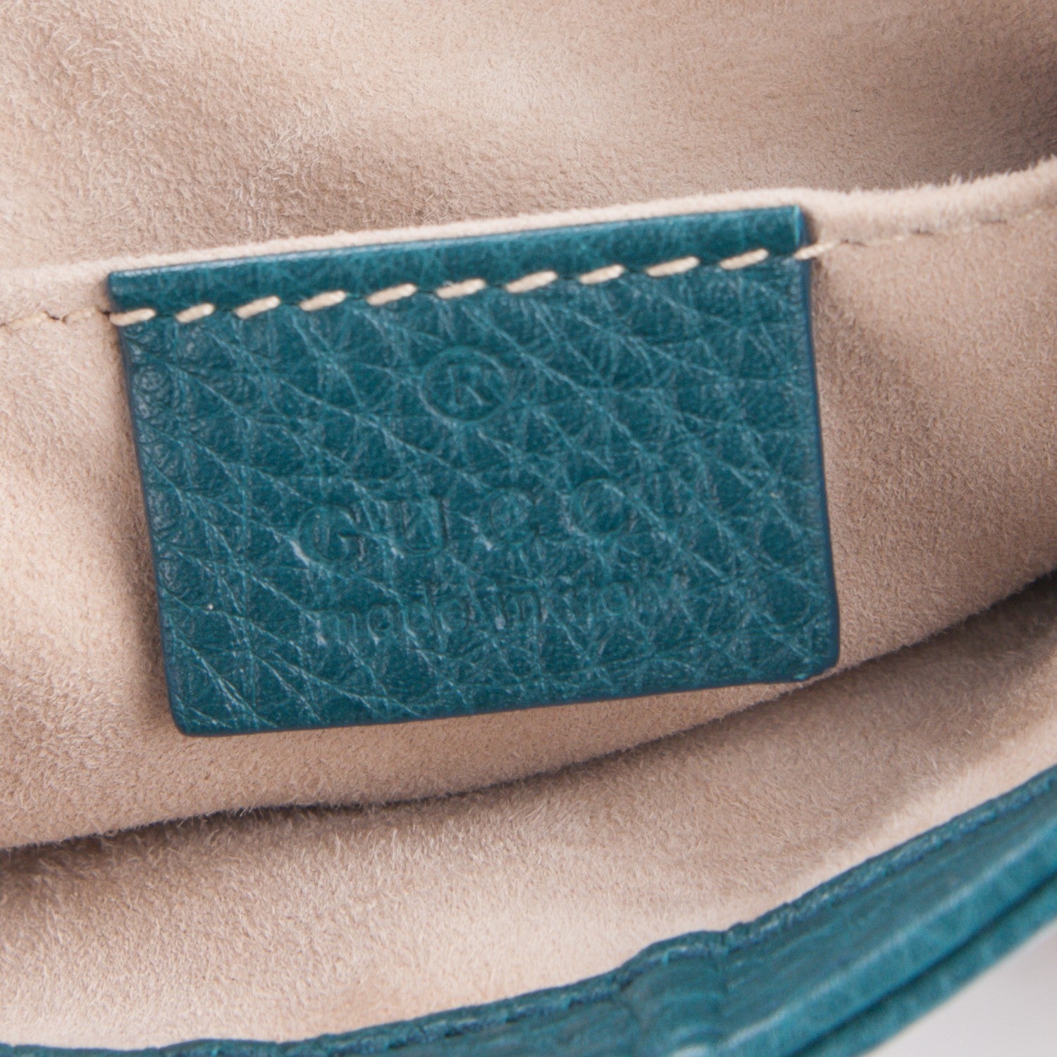 Gucci Dollar Calfskin Small 1973 Chain Shoulder Bag Deep Cobalt 6 of 6