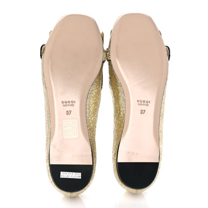 Gucci Galassia GG Marmont Fringe Flats 37 Platino 5 of 9