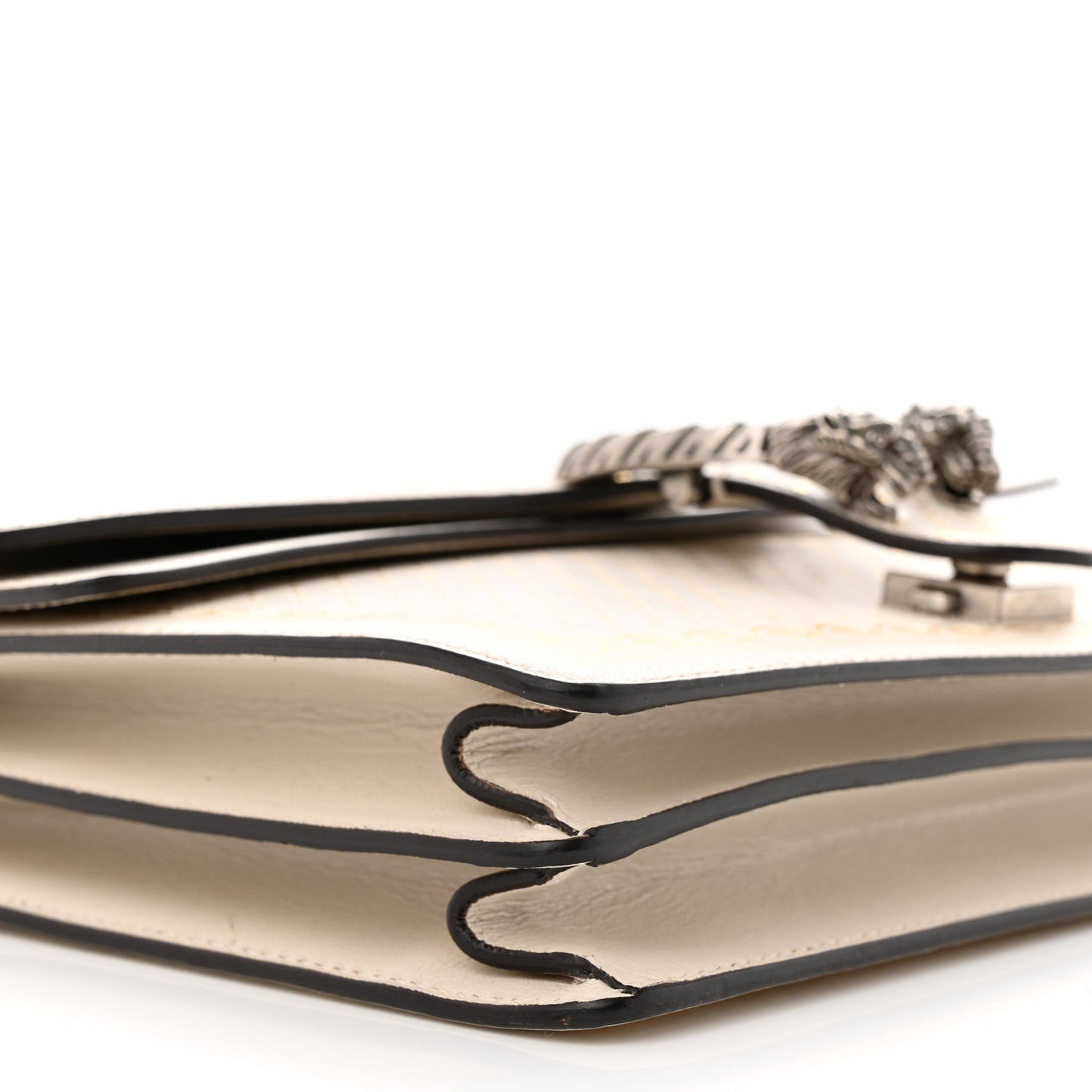 X SEGA Calfskin GUCCY Stars Medium Dionysus Shoulder Bag Mystic White Gold