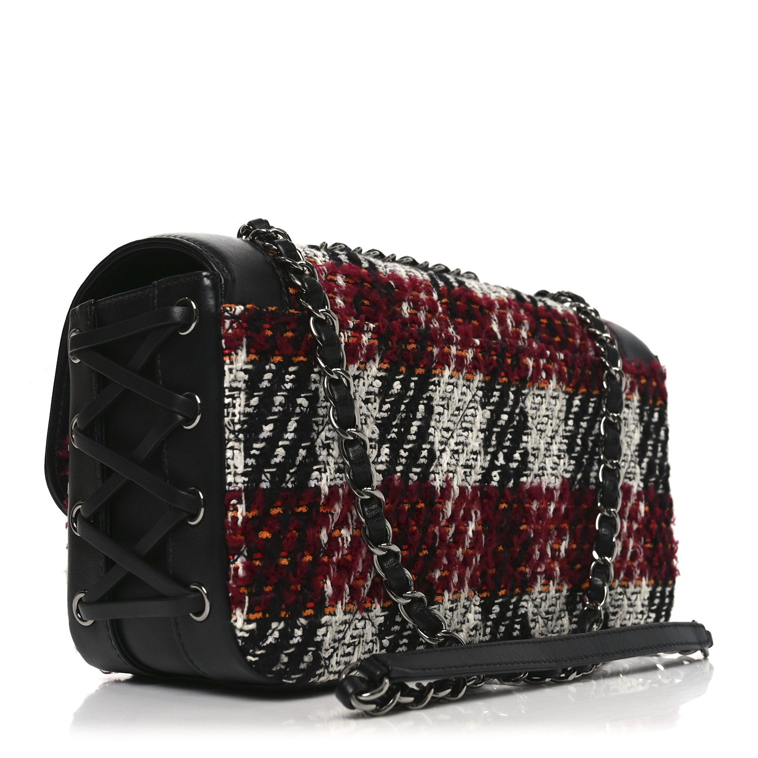 Chanel Tweed Quilted Calfskin Coco Corset Flap Multicolor 3 of 10