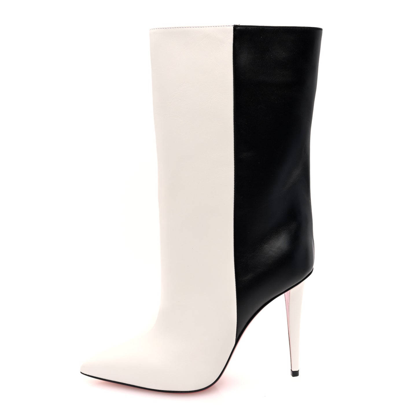 Calfskin Astrilarge 100 Booties 37.5 White Black