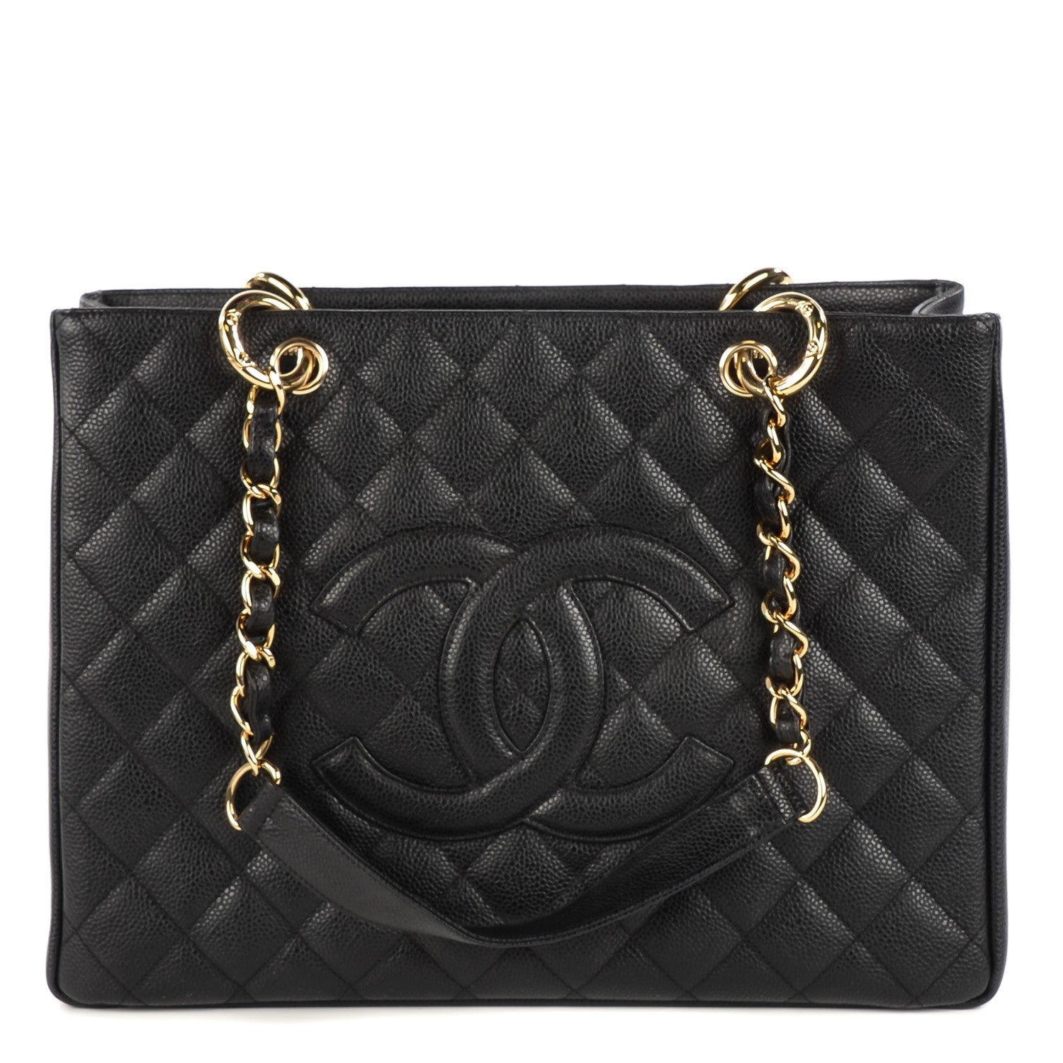 Chanel Caviar Quilted Grand Shopping Tote GST Black 1 of 7