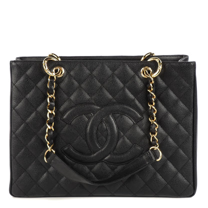 Chanel Caviar Quilted Grand Shopping Tote GST Black 1 of 7
