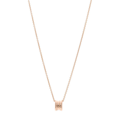 Bulgari 18K Rose Gold B.Zero1 Pendant Necklace 1 of 4