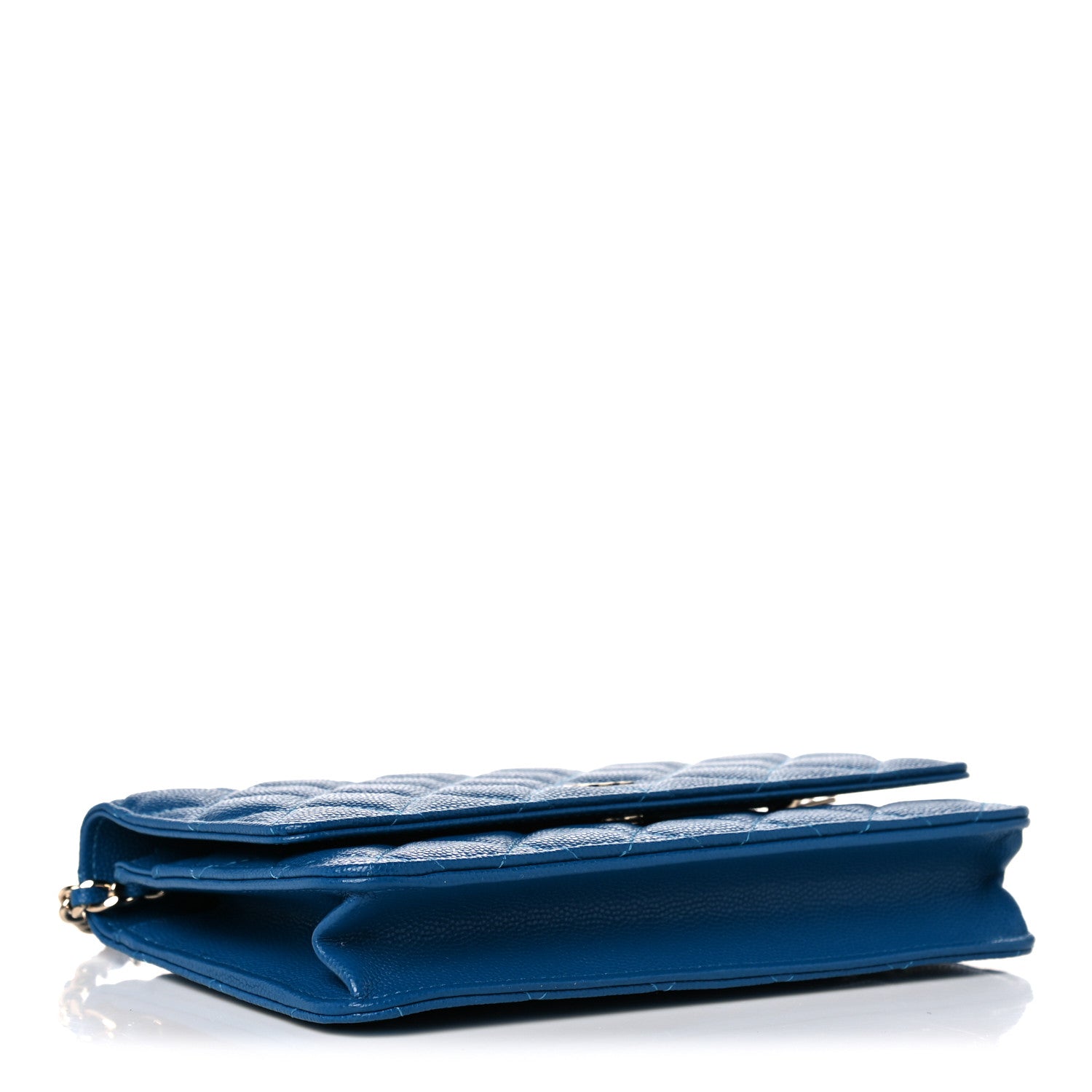 Chanel Caviar Quilted Wallet On Chain WOC Blue 4 of 12