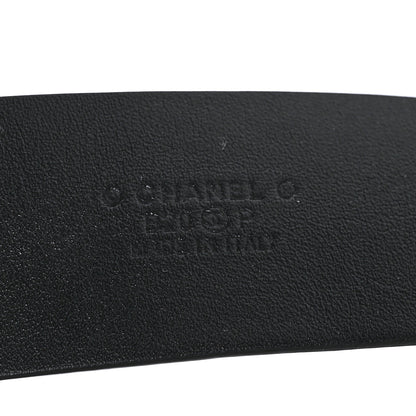Chanel Calfskin Crystal CC Starfall Belt 85 34 Black 7 of 7