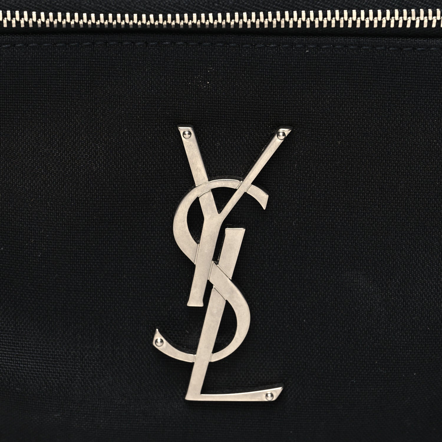 Saint Laurent Canvas Monogram Belt Bag Black 8 of 10