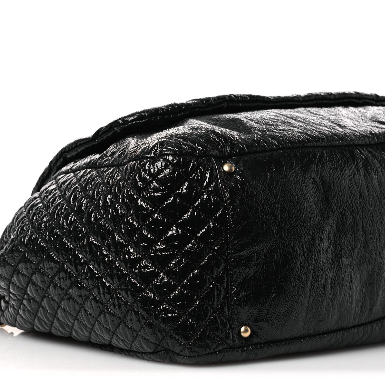 Chanel Vinyl XXL Rock and Chain Flap Black 9 of 15