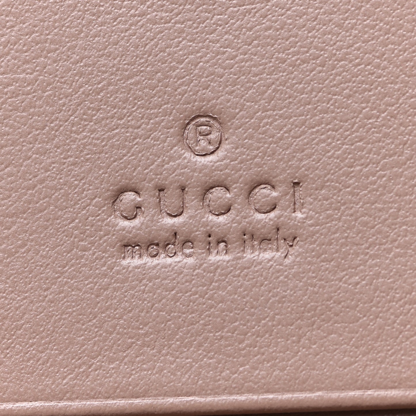 Calfskin Matelasse GG Marmont Card Case Wallet Porcelain Rose