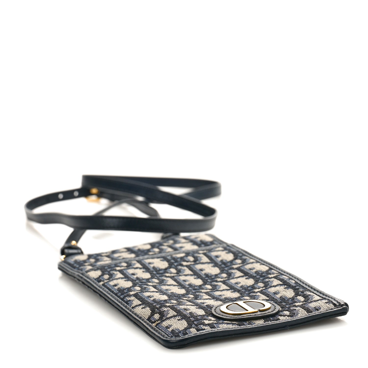 Christian Dior Oblique 30 Montaigne Long Wallet Blue 4 of 7