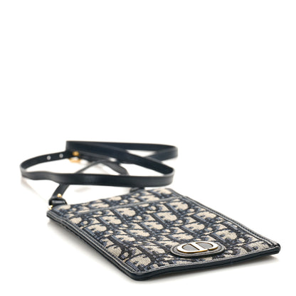 Christian Dior Oblique 30 Montaigne Long Wallet Blue 4 of 7