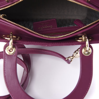 Christian Dior Lambskin Cannage Medium Lady Dior Purple 6 of 11