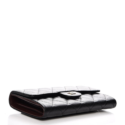 Chanel Caviar Quilted Large Flap Wallet Black 4 of 9