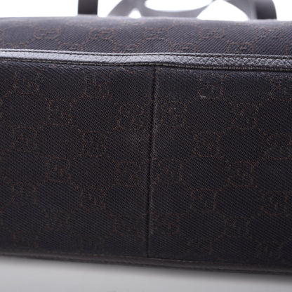 Gucci Denim Monogram Large Abbey Tote Dark Brown 10 of 10
