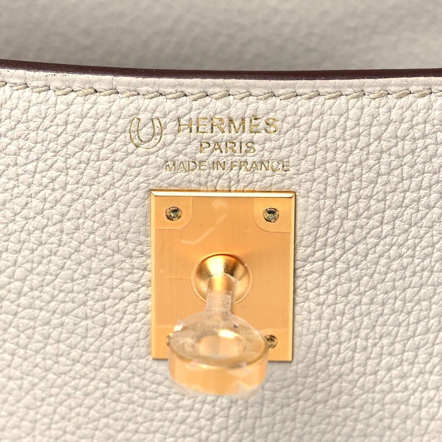 Hermes Togo Horseshoe Kelly Retourne 25 Beton Etoupe 5 of 10