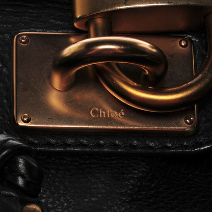 Chloe Leather Medium Paddington Satchel Black 6 of 12