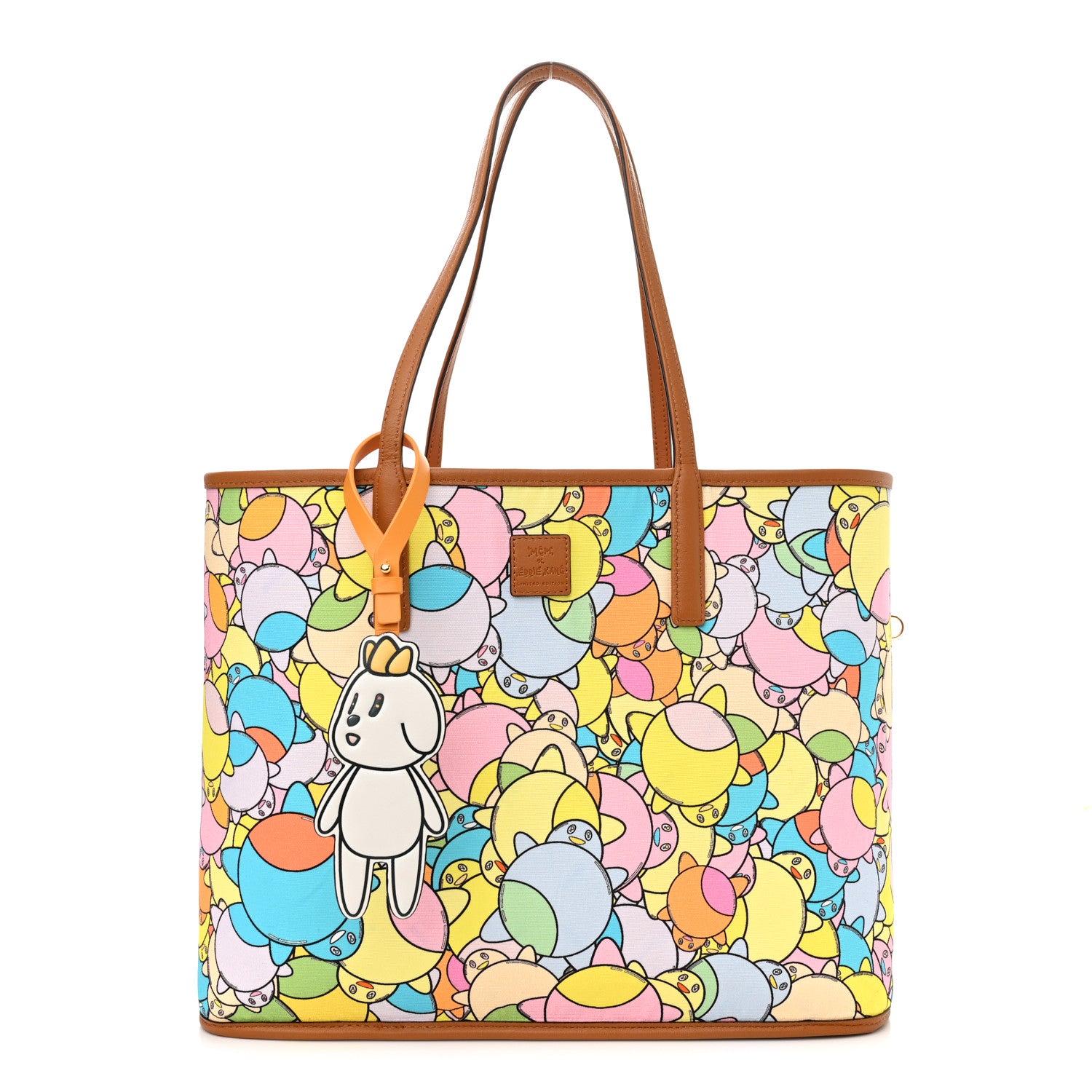 MCM X Eddie Kang Visetos Medium Reversible Shopper Tote White 4 of 19