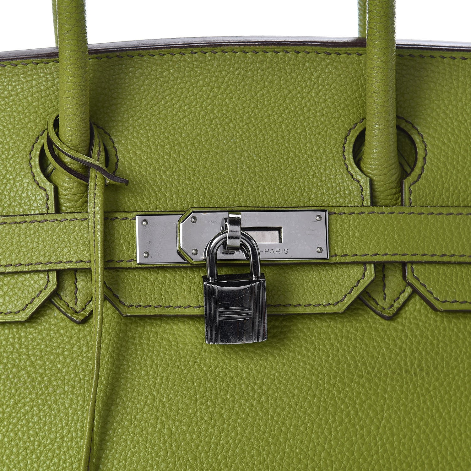 Hermes Togo Birkin 30 Vert Anis 29 of 44