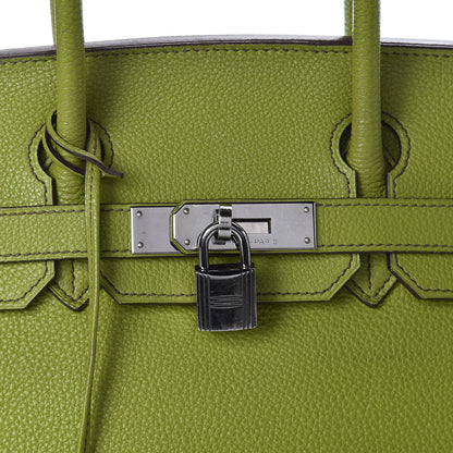 Hermes Togo Birkin 30 Vert Anis 29 of 44