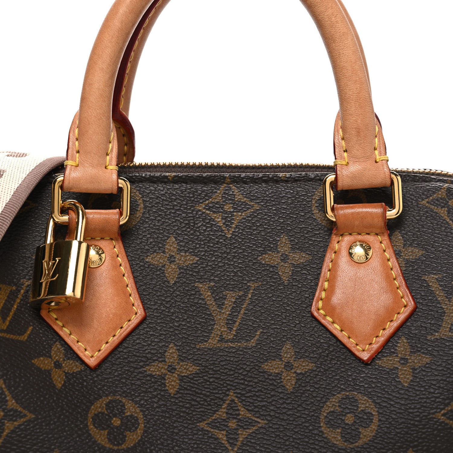 Louis Vuitton Monogram Speedy Bandouliere 20 Beige 7 of 9