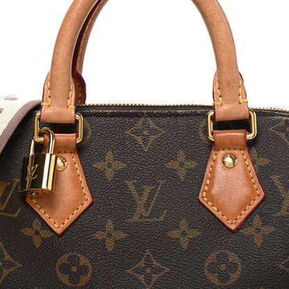 Louis Vuitton Monogram Speedy Bandouliere 20 Beige 7 of 9