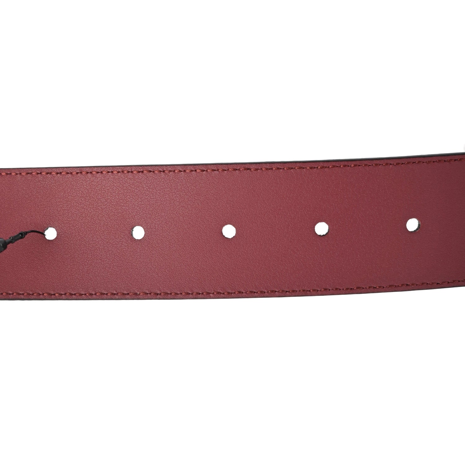 Gucci GG Supreme Monogram Blooms Moon Calfskin Interlocking G 37mm Belt 85 34 Beige Ebony Multicolor Dry Rose 4 of 5