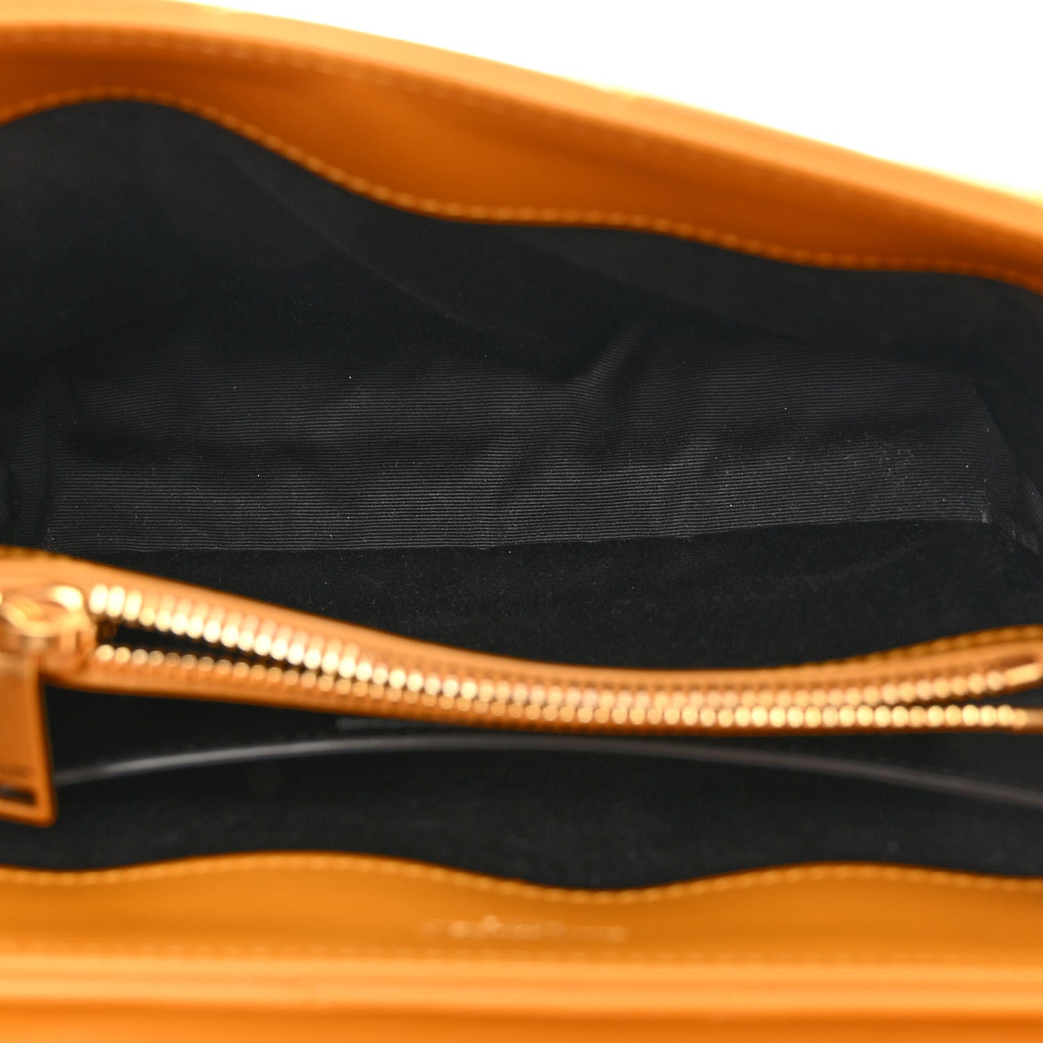 Saint Laurent Calfskin Y Quilted Monogram Small Loulou Chain Satchel Cheddar 5 of 9