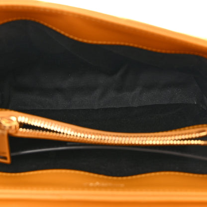 Saint Laurent Calfskin Y Quilted Monogram Small Loulou Chain Satchel Cheddar 5 of 9