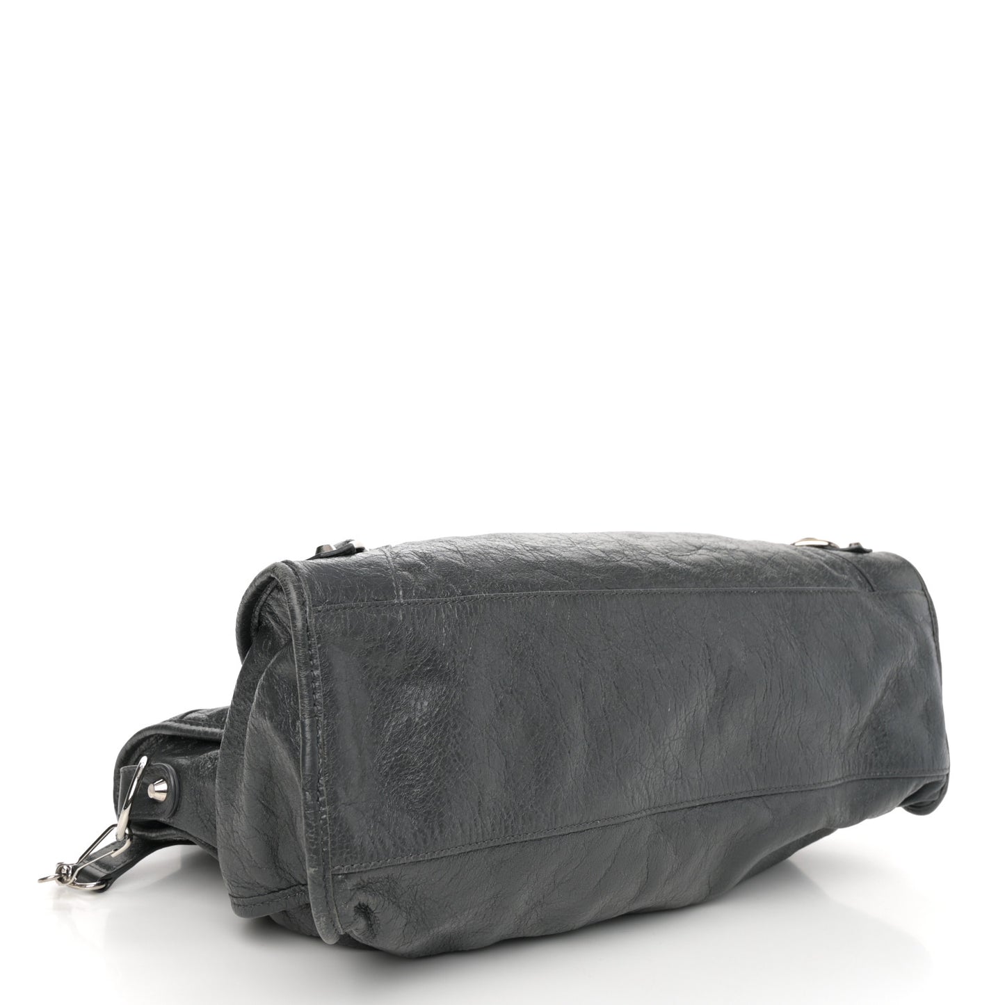 Agneau Classic Silver Hardware City Gris Fossile