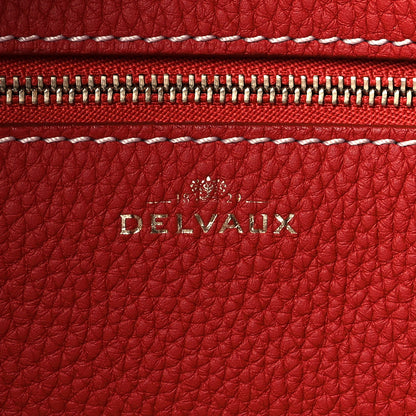 Delvaux Taurillon Le Pin Tote Scarlet Red 6 of 9