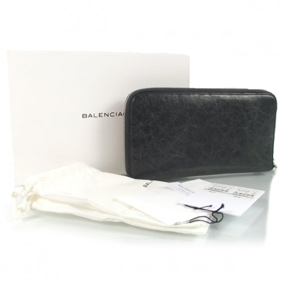 Balenciaga Agneau Compagnon Wallet GSH Anthracite 2 of 6