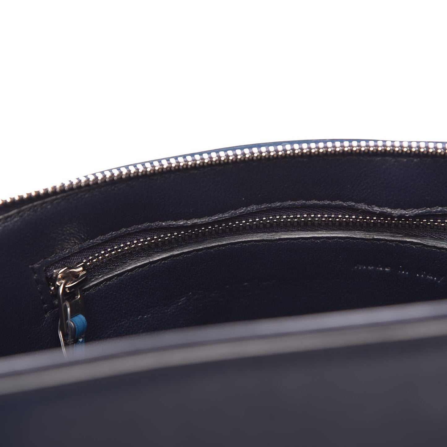 Smooth Calfskin Medium Tri-Color Edge Shoulder Bag