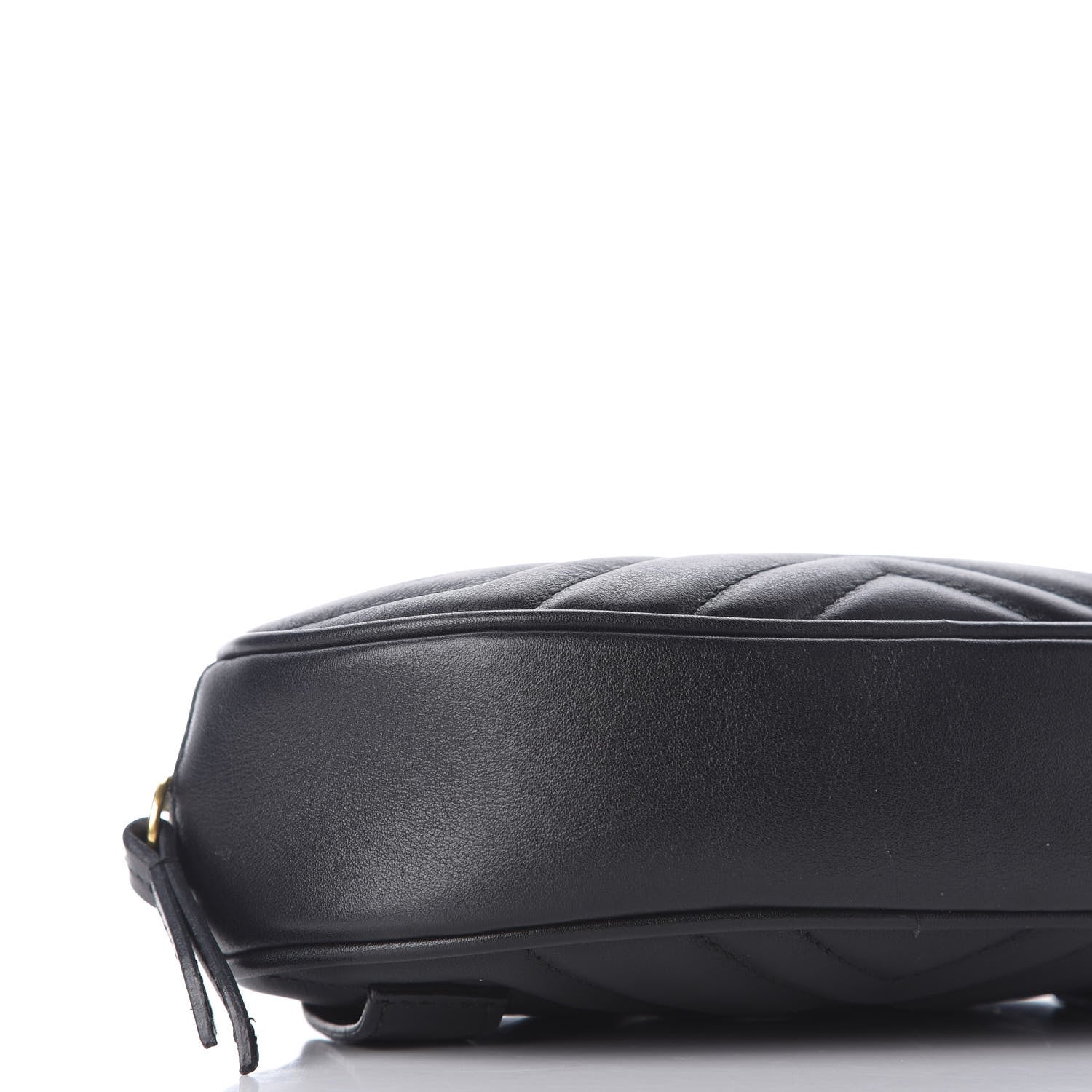 Gucci Calfskin Matelasse GG Marmont Belt Bag 75 30 Black 7 of 10
