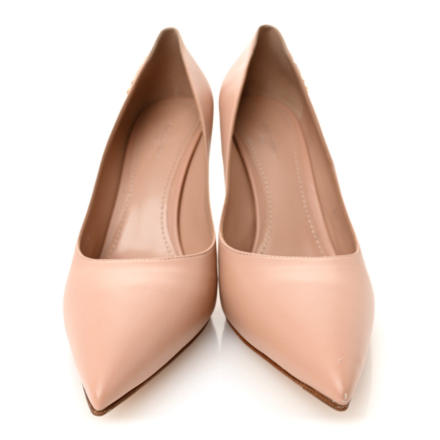 Louis Vuitton Calfskin Signature Pumps 40 Nude Pink 3 of 10