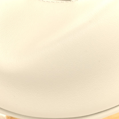Fendi Vitello Grace Matte Nano Fendigraphy Hobo Charm White Ice 8 of 11