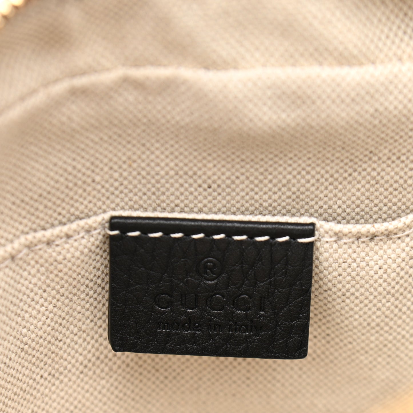 Pebbled Calfskin Small Soho Disco Bag Black