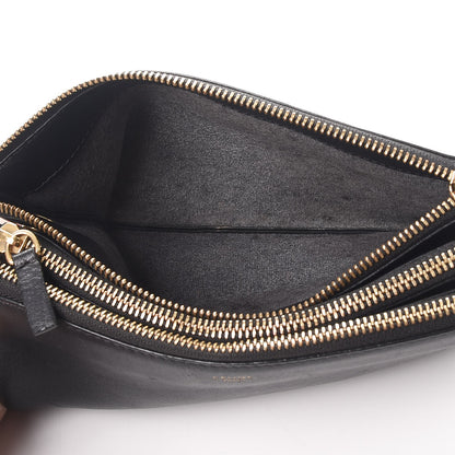 Celine Lambskin Small Trio Crossbody Bag Black 6 of 18
