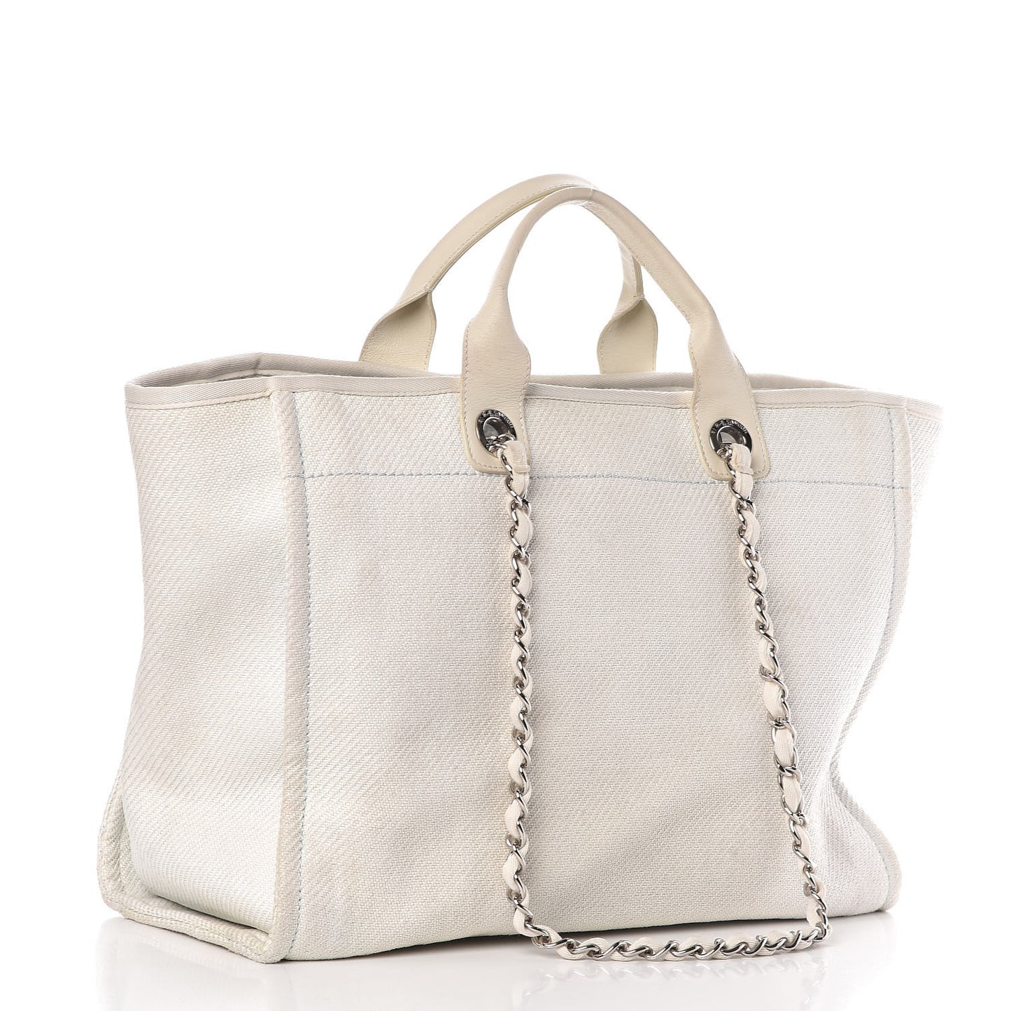 Canvas Large Deauville Tote White
