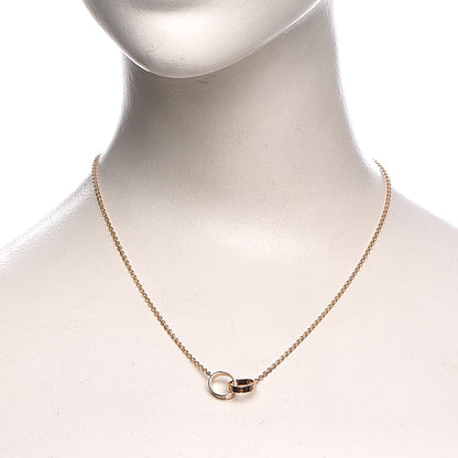Cartier 18K Pink Gold Interlocking LOVE Necklace 2 of 9