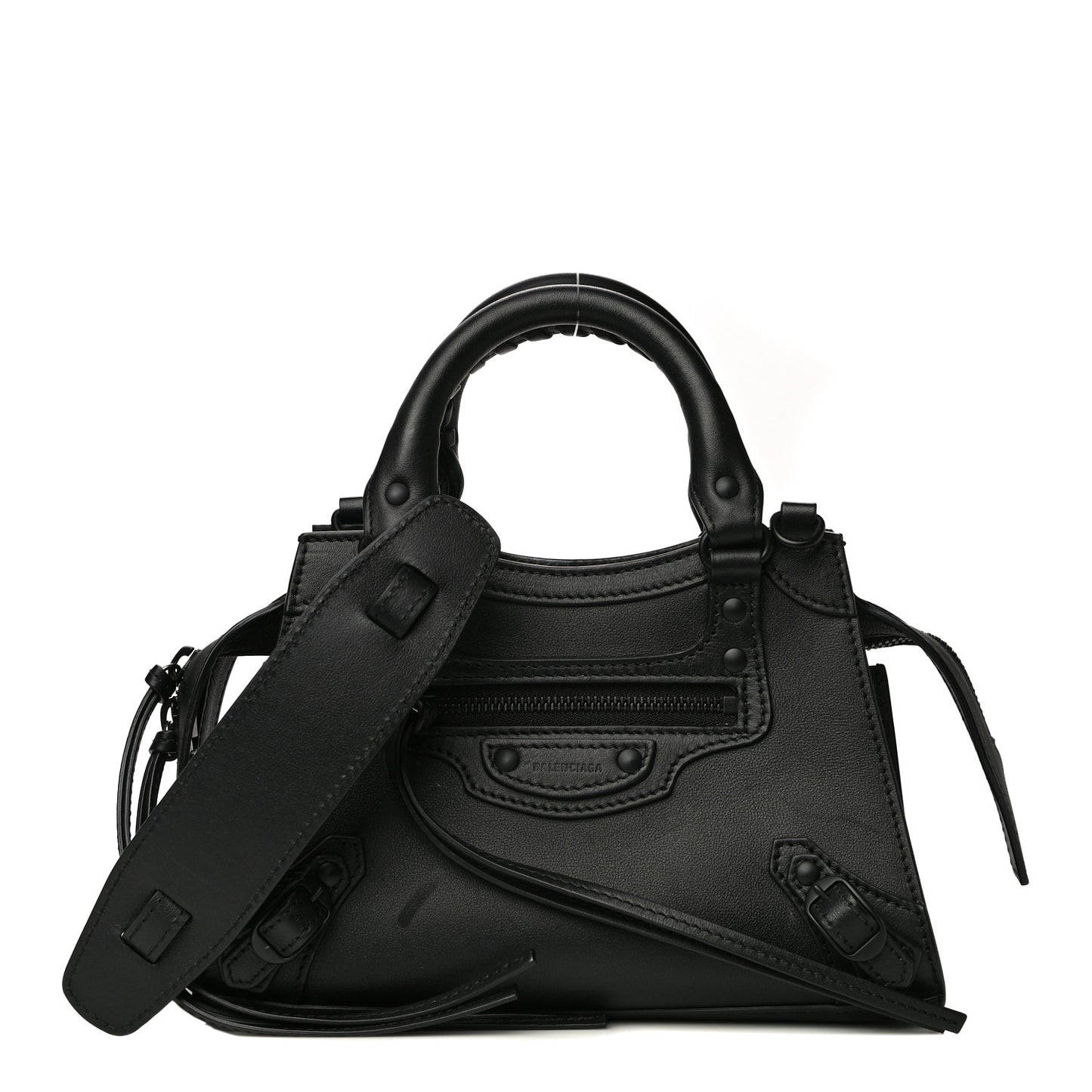 Smooth Calfskin Neo Classic Black Hardware Mini City Black