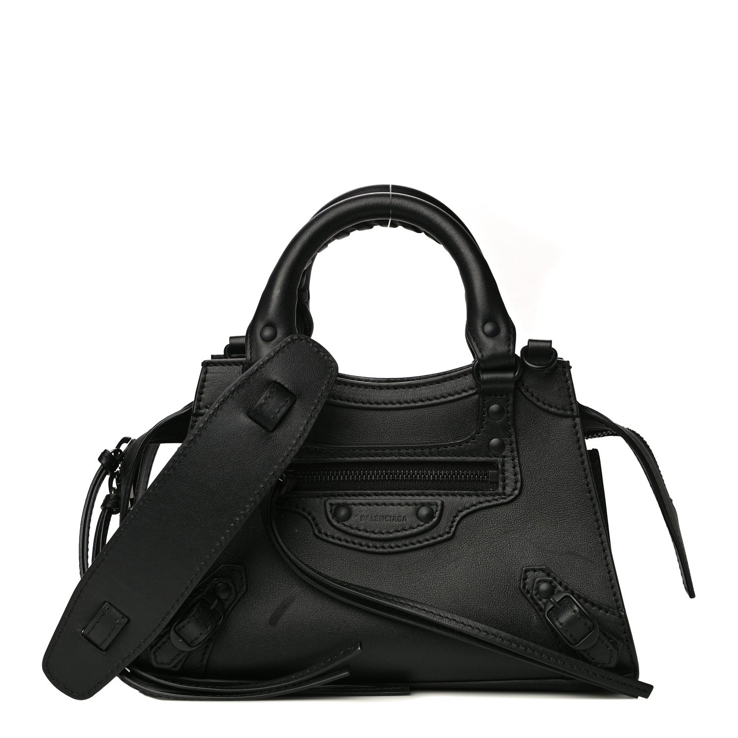 Balenciaga Smooth Calfskin Neo Classic Black Hardware Mini City Black 1 of 14