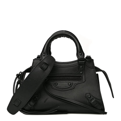 Balenciaga Smooth Calfskin Neo Classic Black Hardware Mini City Black 1 of 14