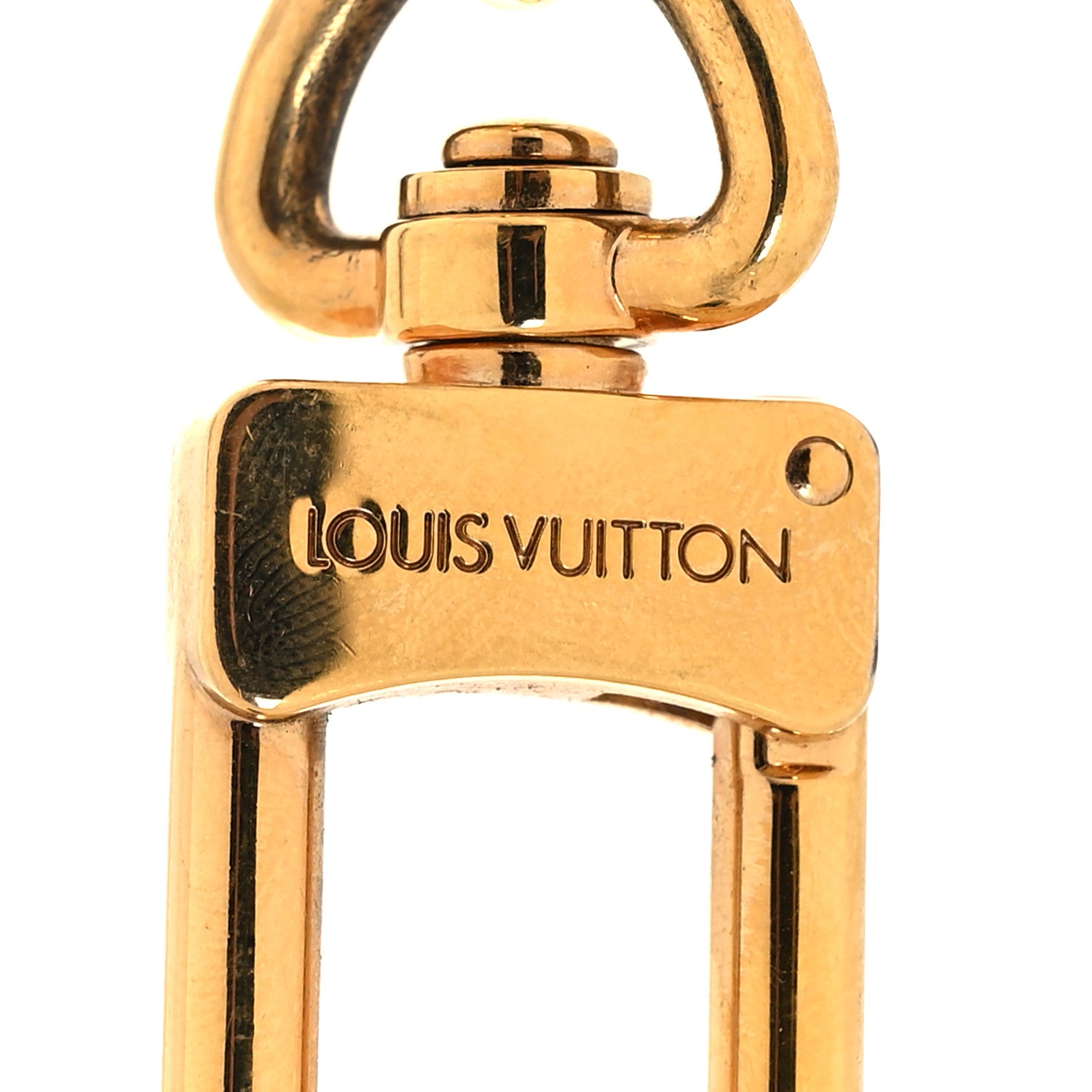 Louis Vuitton Metal Lambskin Enamel Very Bag Charm Key Holder Red 3 of 3
